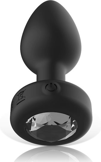 Ibiza Anal Plug mit kabelloser Funktion und Vibration Mittel Schwarz