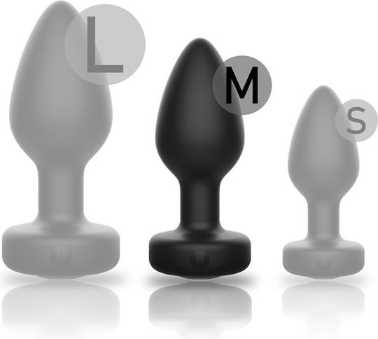 Ibiza Anal Plug mit kabelloser Funktion und Vibration Mittel Schwarz