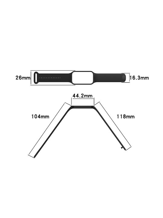 Λουράκι Σιλικόνης Μωβ (Redmi Smart Band 2)