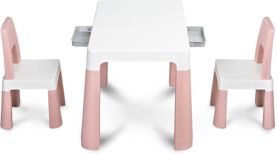 Kinder Tischset mit Stühlen Weiß Toyz