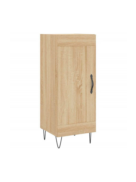 Hanging Living Room Cabinet Made of Beige Particle Board 34.5x34x90cm