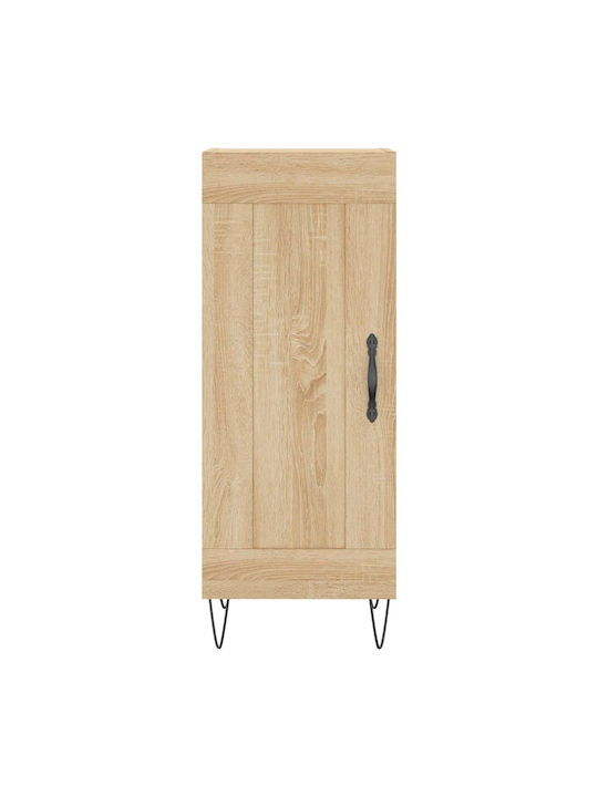Hanging Living Room Cabinet Made of Beige Particle Board 34.5x34x90cm