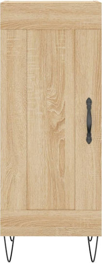Hanging Living Room Cabinet Made of Beige Particle Board 34.5x34x90cm