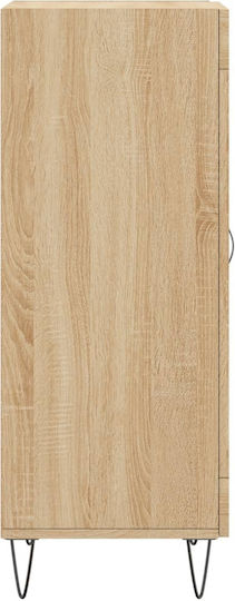Hanging Living Room Cabinet Made of Beige Particle Board 34.5x34x90cm