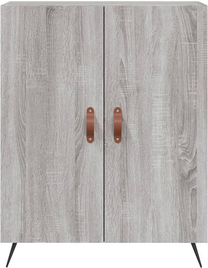 Wohnzimmer Nischenschrank aus Spanplatte Grau 69.5x34x180cm