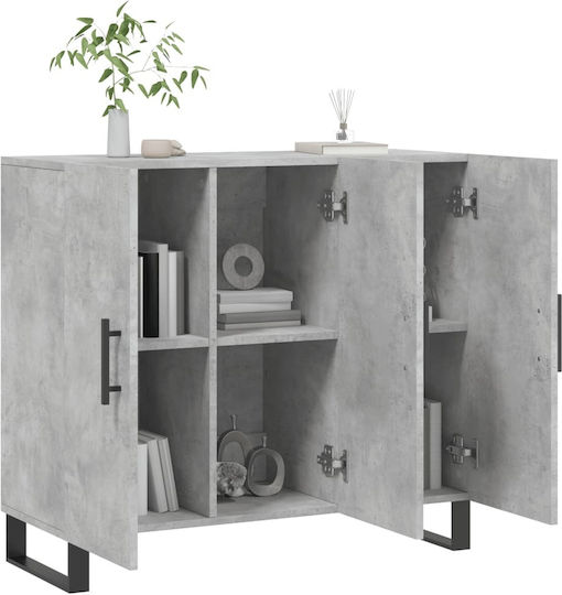 Μπουφές mit Spiegel Gray 90x34x80cm