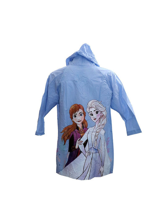 Disney Waterproof Casual Jacket Light Blue with Ηood