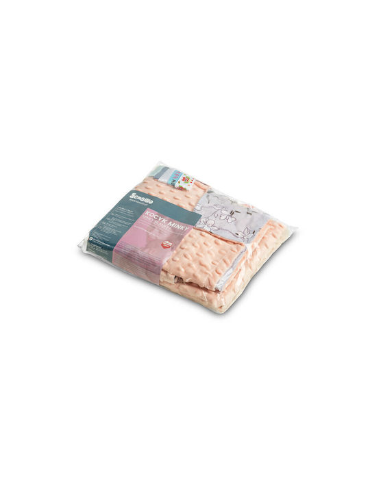 Sensillo Blanket Nursery Swaddling Blankets Magic Garden Pink 75x100cm.