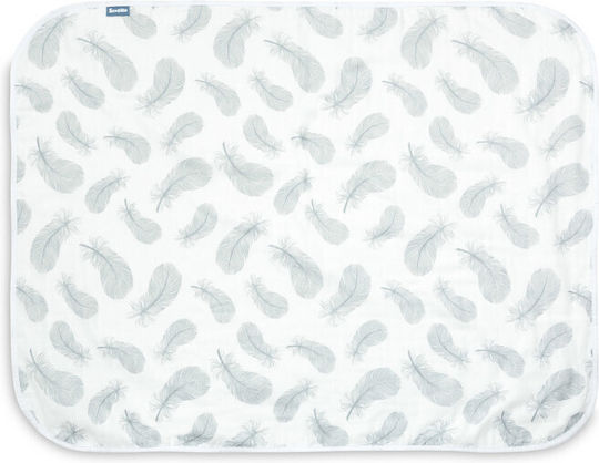 Sensillo Pătură Pepinieră Swaddling pături 100% bumbac Albă 80x100cm