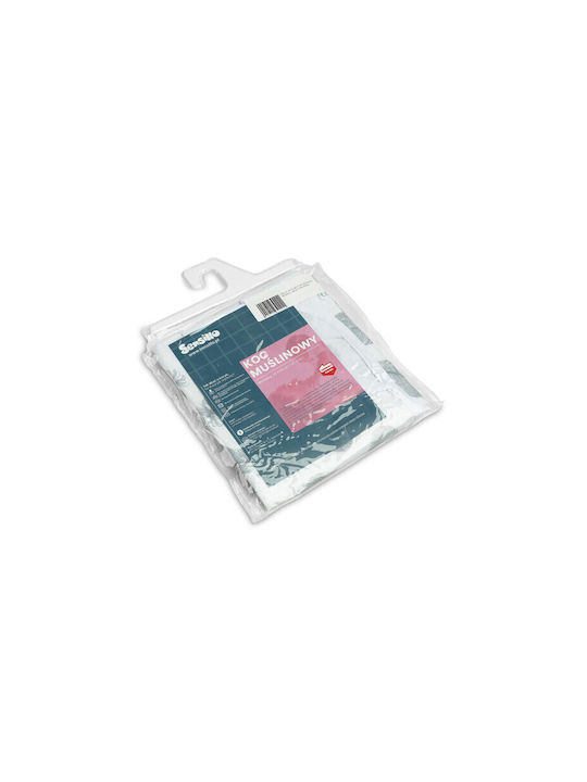 Sensillo Blanket Nursery Swaddling Blankets Cotton White 80x100cm