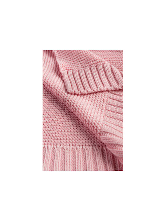 Sensillo Decke Wickeltücher für Kinderzimmer Bamboo Rosa 80x100cm