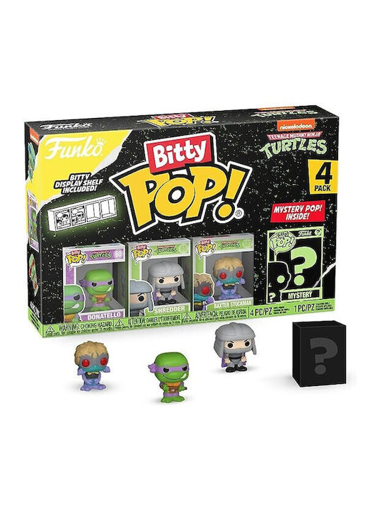 Funko Bitty Pop! Filme: Donatello, Shredder, Baxter Stockman & Chase