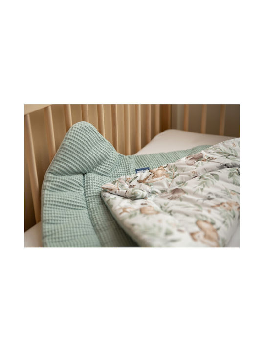 Sensillo Blanket Nursery Swaddling Blankets Cotton Green 75x75cm