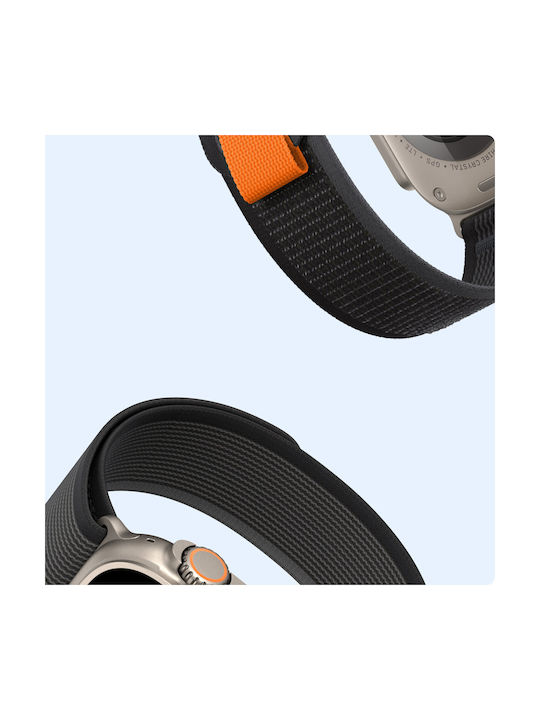Dux Ducis Strap Strap Fabric Blue Black (Apple Watch 42/44/45/49mm)