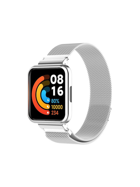 Λουράκι Ανοξείδωτο Ατσάλι Ασημί (Redmi Watch 2 Lite)