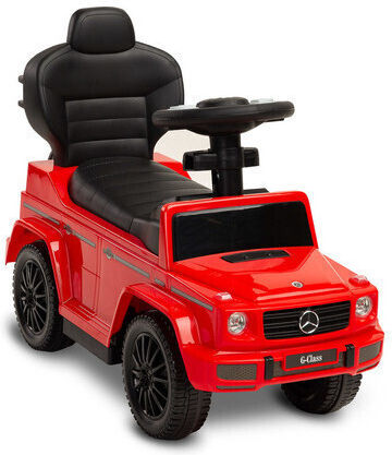 Toyz Mercedes G350 Mașină Ride On Cu Mâner Pentru Părinți Pentru 12+ Luni Roșie