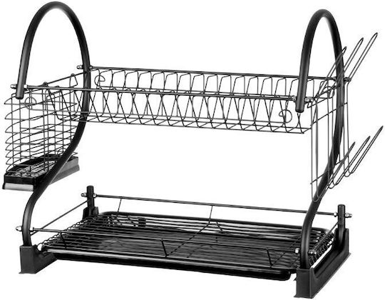 Sink Strainer Metallic Black 56.5x25x38cm