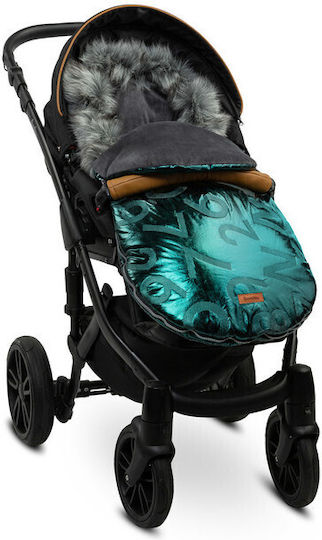 Sensillo Aspen Universal Waterproof Stroller Footmuff with Fleece Lining 95x45cm Green