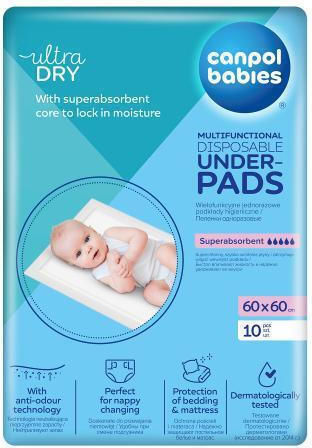 Canpol Babies Disposable Burp Cloth 60x60cm 10 Pieces