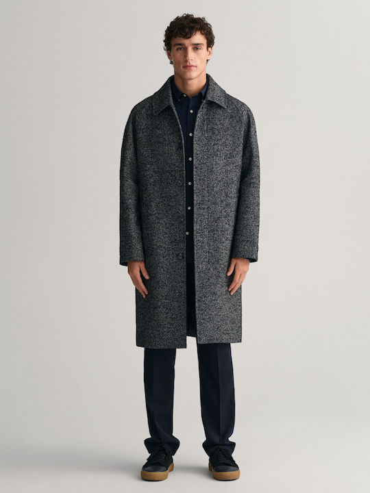 Long-sleeved Cotton Shirt Dark Blue