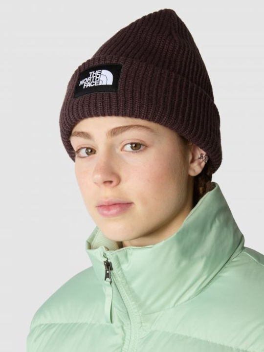 Beanie Unisex Σκούφος Πλεκτός σε Καφέ χρώμα