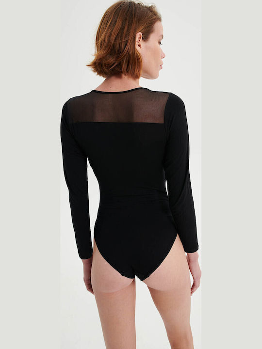 Bodysuit pentru femei Negru
