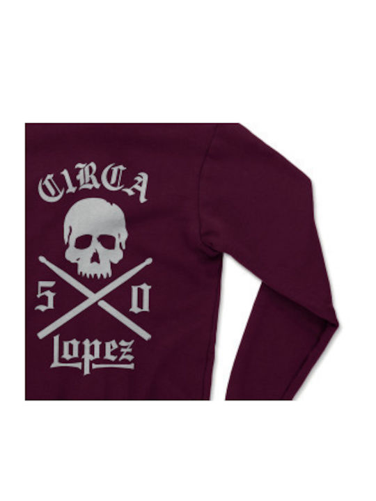 Circa 50 Men's Sweatshirt with Hood Burgundy