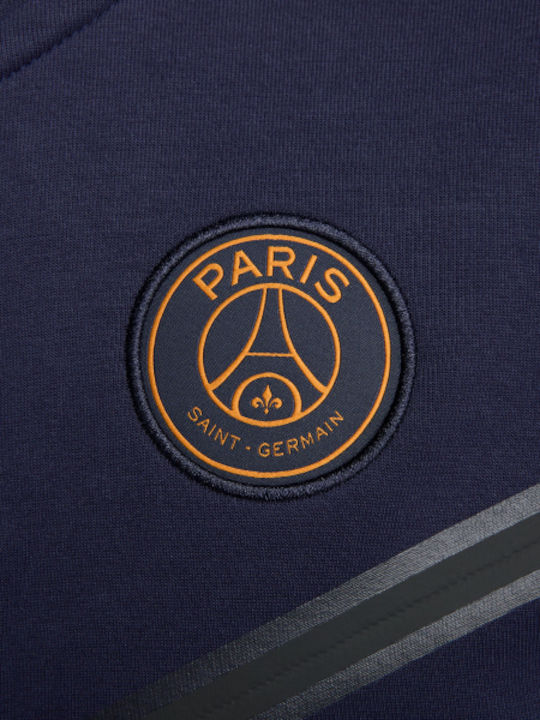 Paris Saint-Germain  Tech Fleece Sweatshirt mit Kapuze Blau