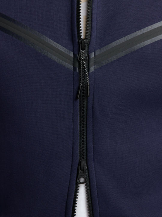 Paris Saint-Germain  Tech Fleece Sweatshirt mit Kapuze Blau