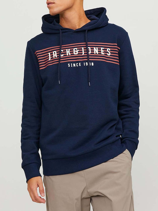 Jack & Jones Men's Sweatshirt with Hood Blue