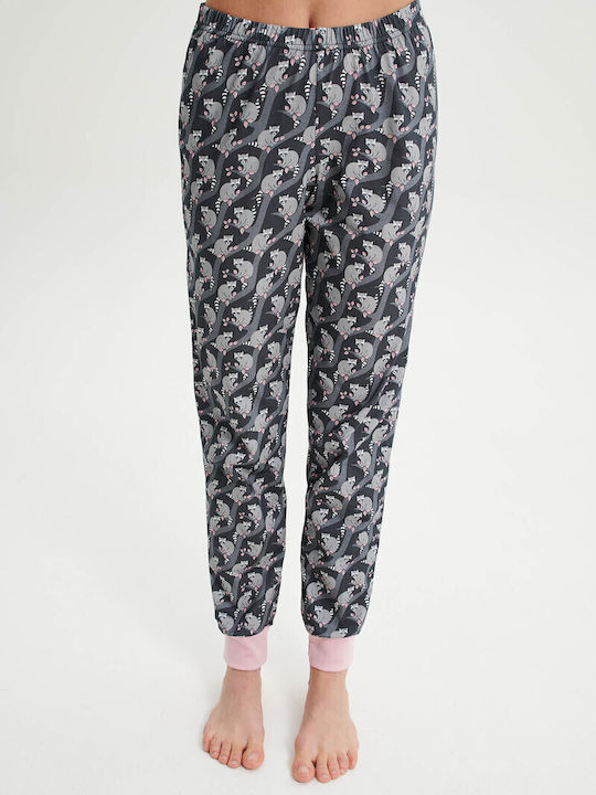 Vamp Winter Women's Pyjama Set Gray