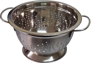 Karvounis Stainless Steel Colander Pasta 15x24cm 1pcs