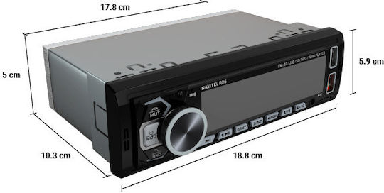 Navitel RD5 Ραδιόφωνο Αυτοκινήτου 1 DIN (Bluetooth/USB)