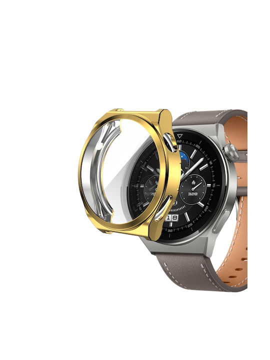 Θήκη Σιλικόνης σε Χρυσό χρώμα για το Huawei Watch GT 3 Pro 43mm