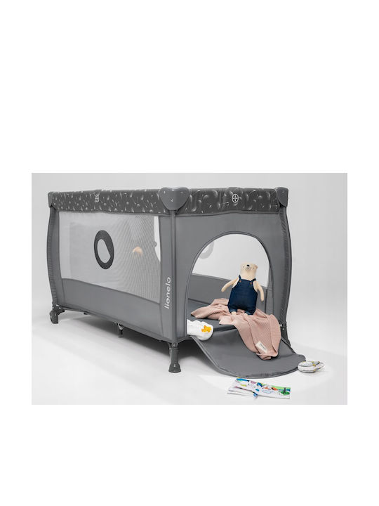 Lionelo Stefi Plus Playpen 2 Levels with Mattress Grey White
