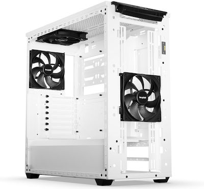 Be Quiet Shadow Base 800 DX Gaming Midi Tower Computer Case with Window Panel and RGB Lighting White