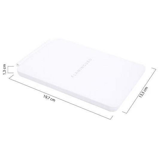 Flamingueo Makeup Mirror Tabletop 1.3x1.3cm White
