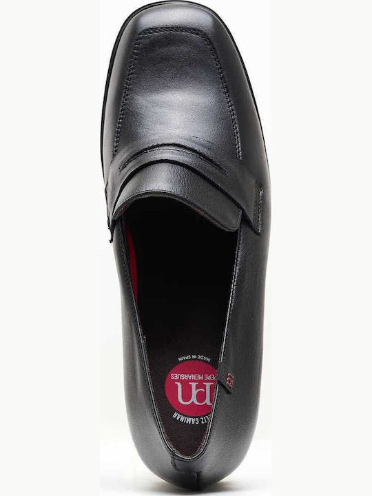 Leather Black Heels