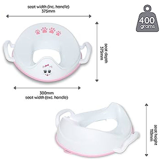 My Carry Potty Toddler Toilet Seat with Handles White