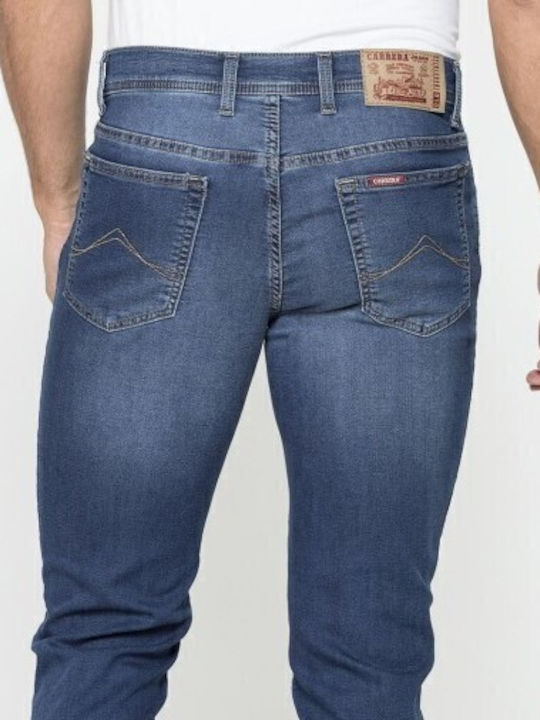 Men's Jeans Pants Elastic with Regular Fit Blue