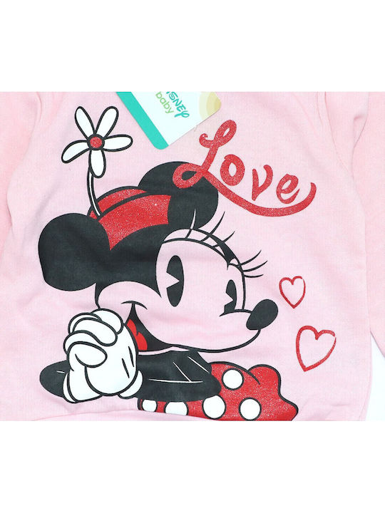 Παιδικό Φούτερ Ροζ Minnie Mouse