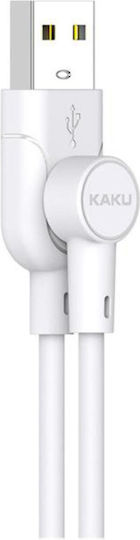 KAL Electronics USB-A to Lightning Cable Λευκό 2m (KSC-374/WHITE/LT)