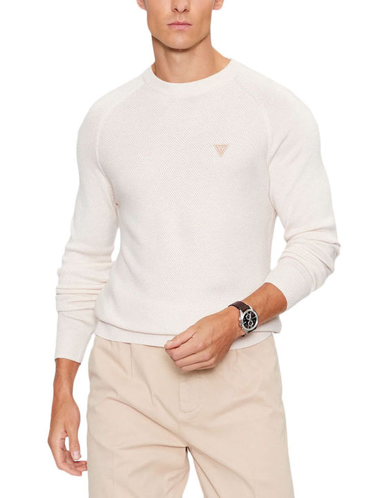 Guess Men's Long Sleeve Sweater Beige