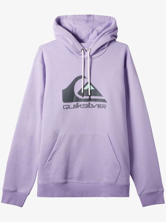 Big Logo Sweatshirt with Hood Purple