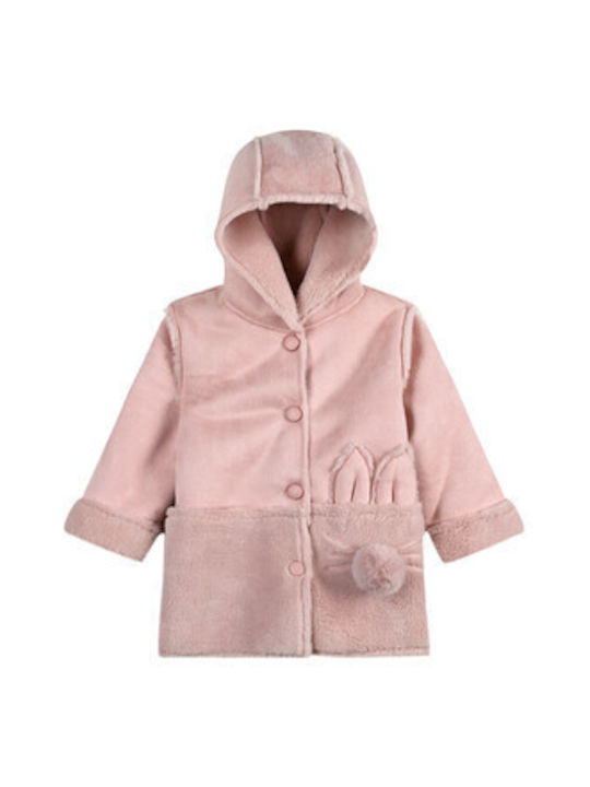 Energiers Girls Coat Pink with Ηood