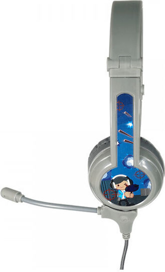 BuddyPhones Galaxy On Ear Multimedia Ακουστικά με μικρόφωνο σε Γκρι χρώμα
