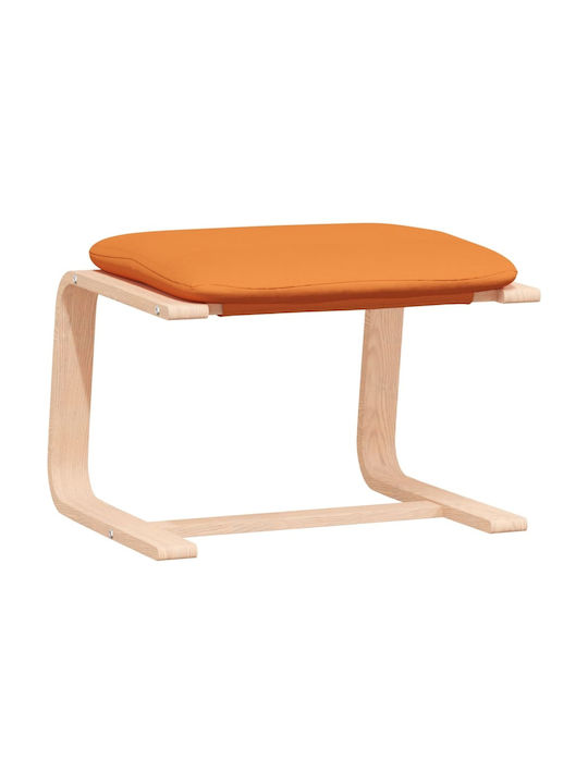 Sessel mit Fußhocker Orange 59x82x98cm
