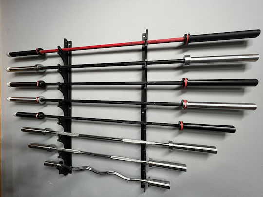 Viking Wall Mount Bar Rack Βάση για 8 Μπάρες Βαρών