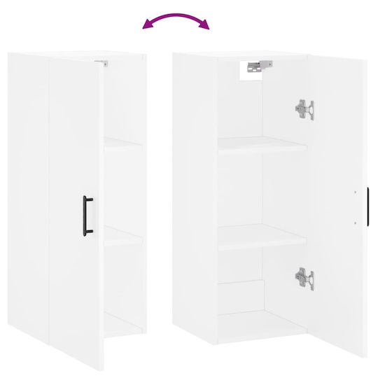 vidaXL Bathroom Cabinet L34.5xW34xH90cm White