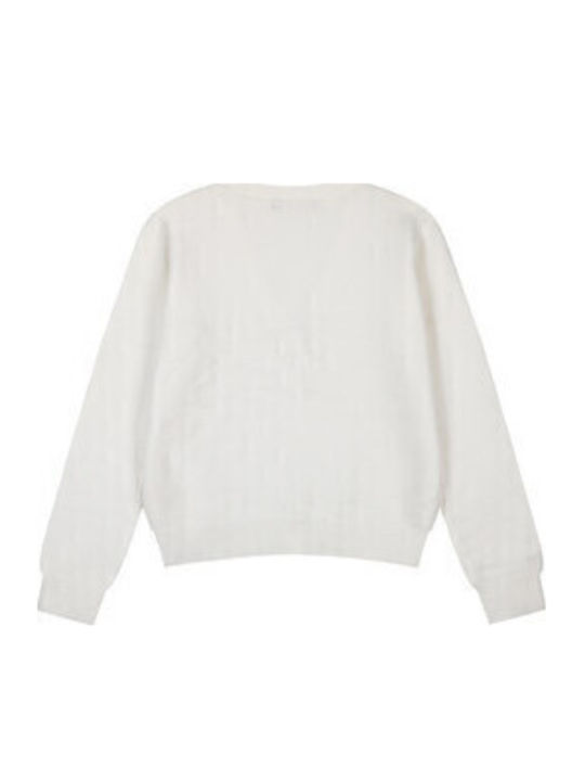 Kids Cardigan Knitted Ecru